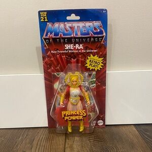 Brand New Mattel Masters of the Universe She-Ra Figure with Yellow and Red